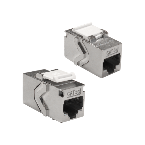 RJ-45 socket coupler, shielded, category 5E, Keystone form-factor